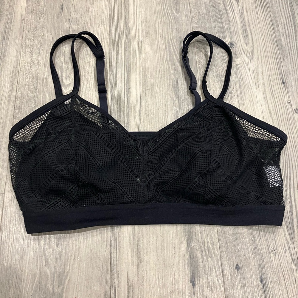 Deesse Black Patterned Bralette